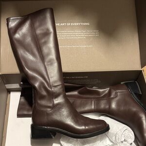 Franco Sarto Dark Brown Leather Boots